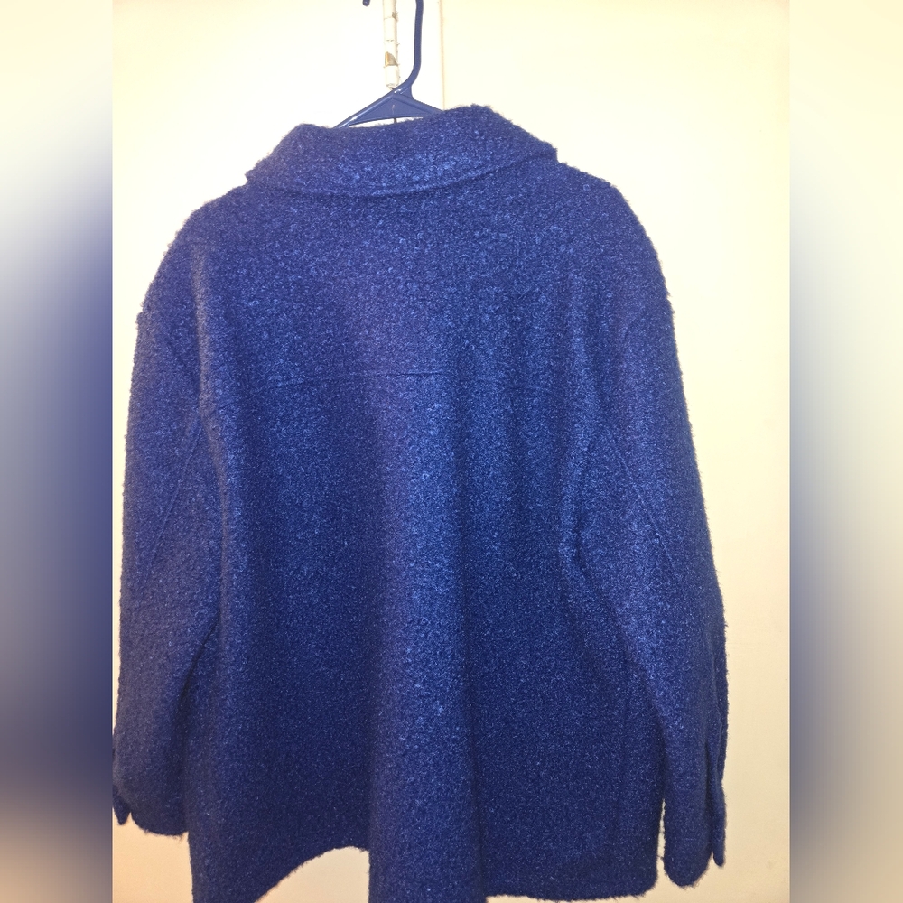 Blue Button-Up Jacket - Picture 2 of 3